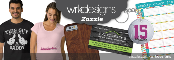 WRKDesigns Zazzle Shop